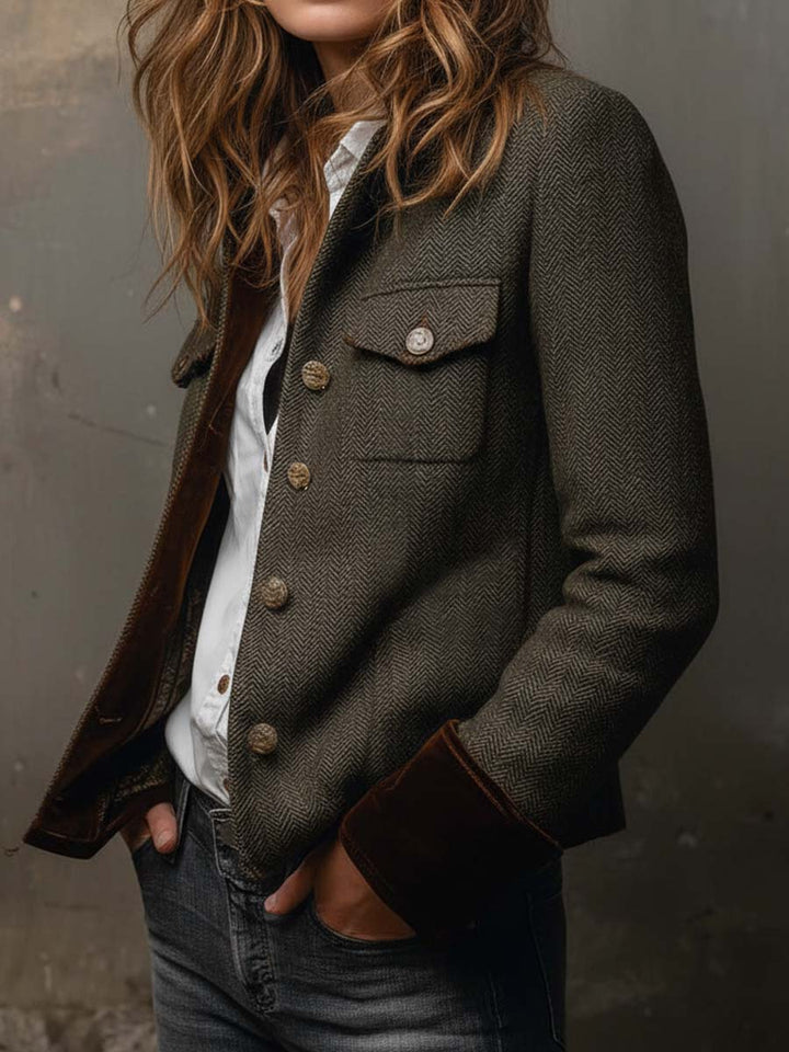 Rachel | Heritage Herringbone Blazer