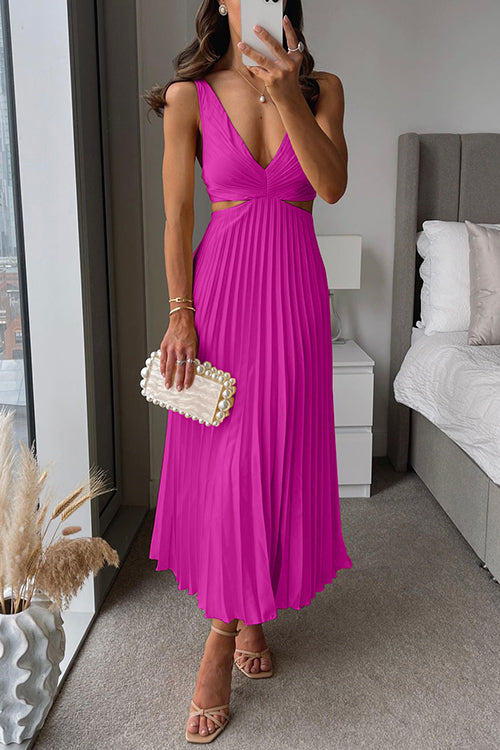 Helen Elegant Long Dress - Pink