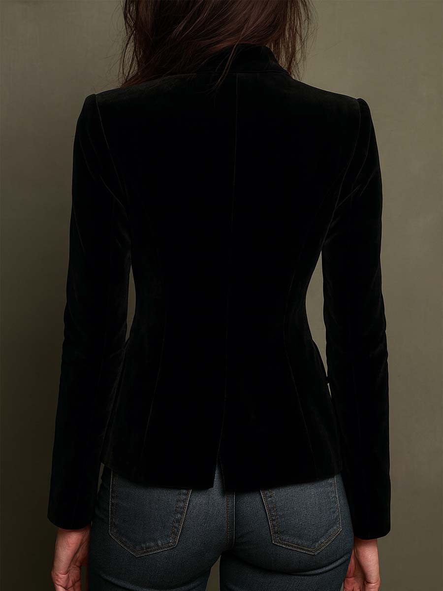 Giulia | Blazer with Multicolour Floral Embroidery