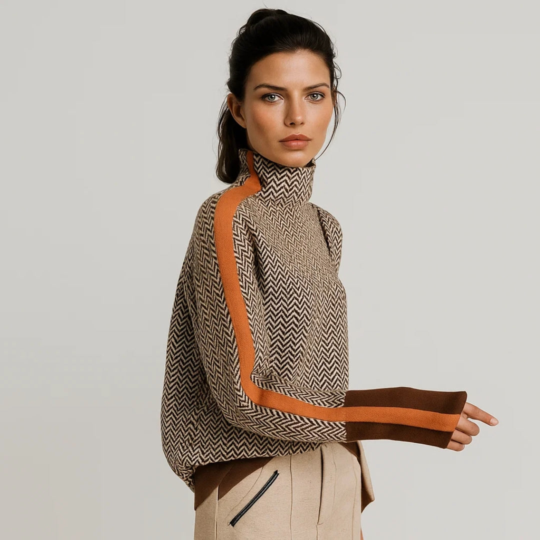 Martina | Pullover with High Collar