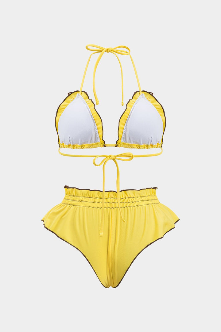 Ruffle | Ruched Bikini Set