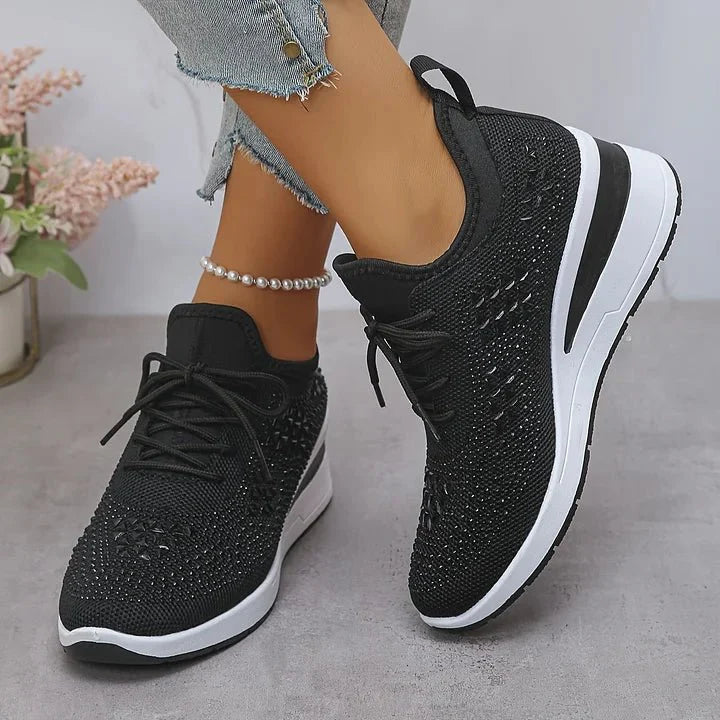 Giselle | Orthopedic Sneakers with Sparkling Rhinestones