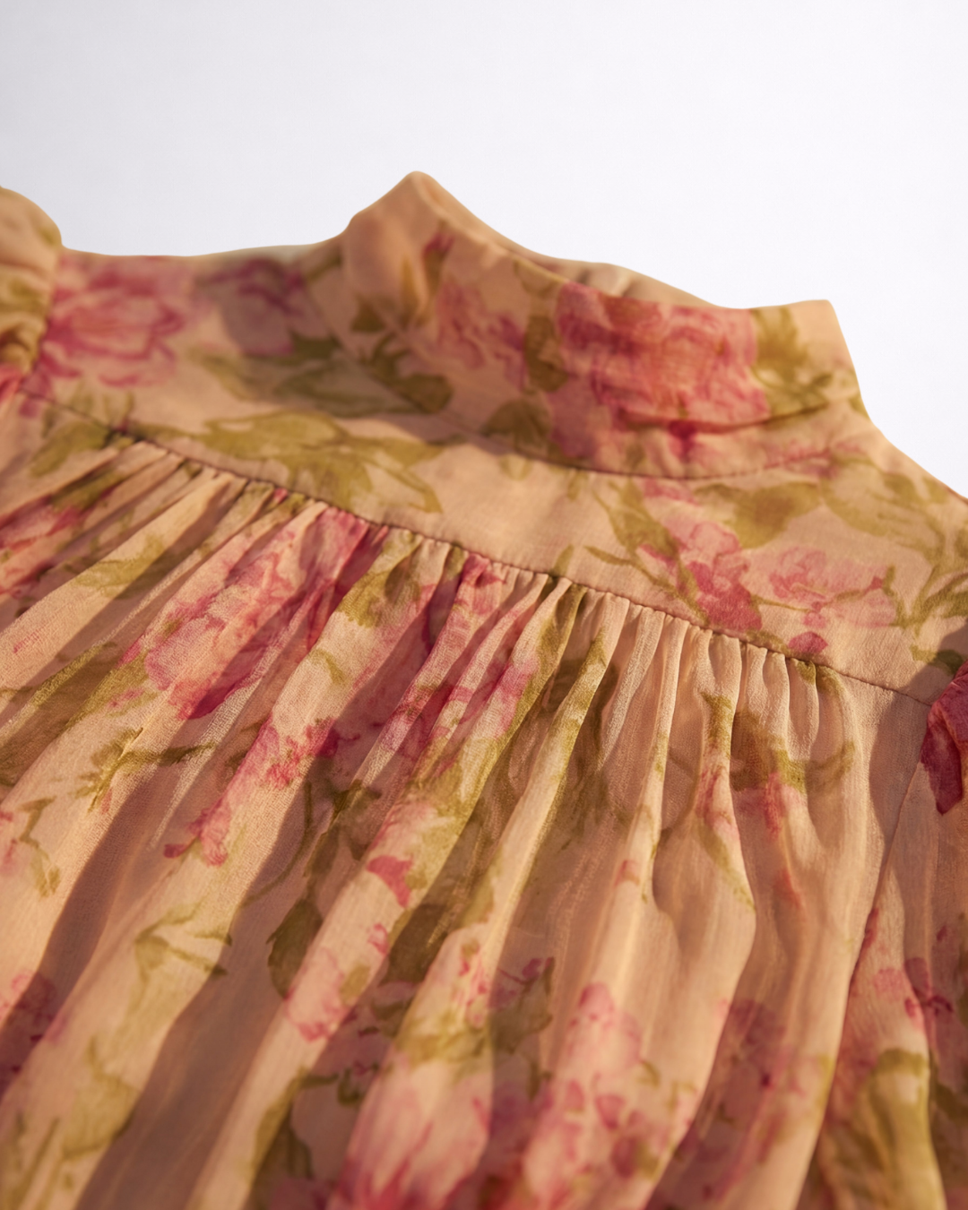Rosario Floral Chiffon Long Dress