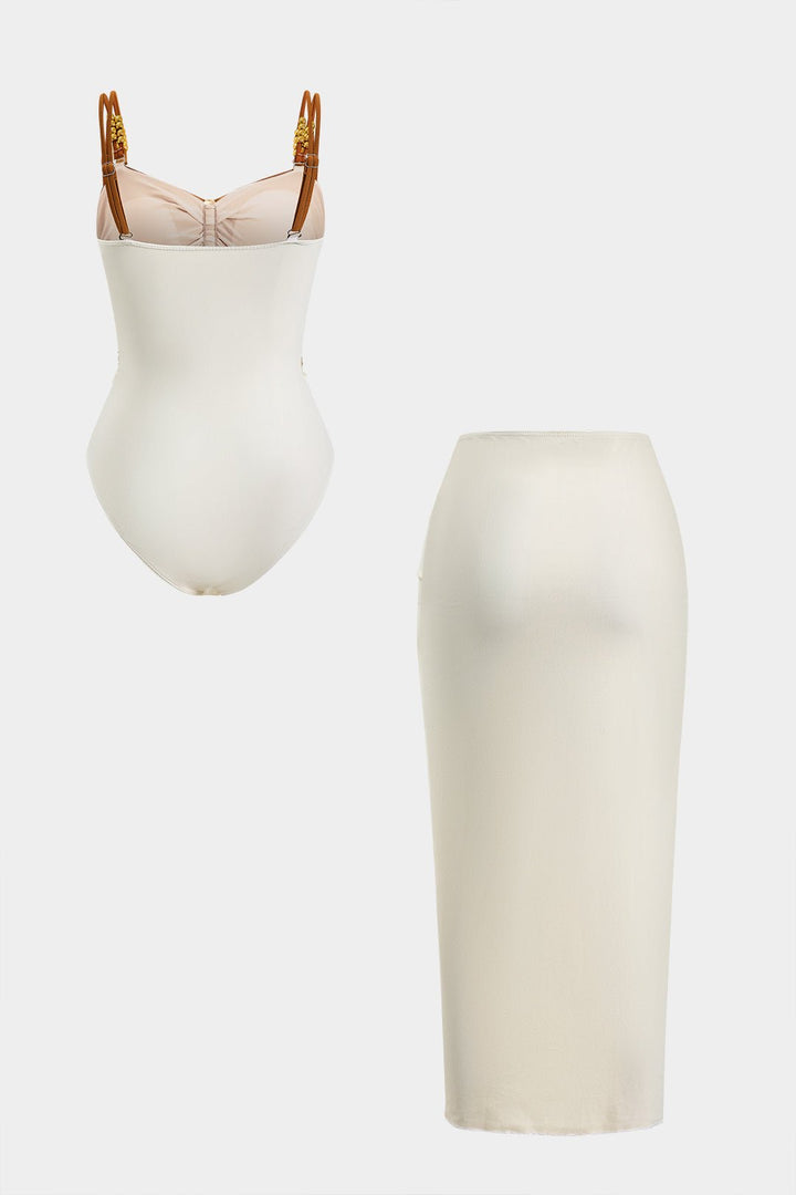 Tam | Ruched Slit Cover Up Set