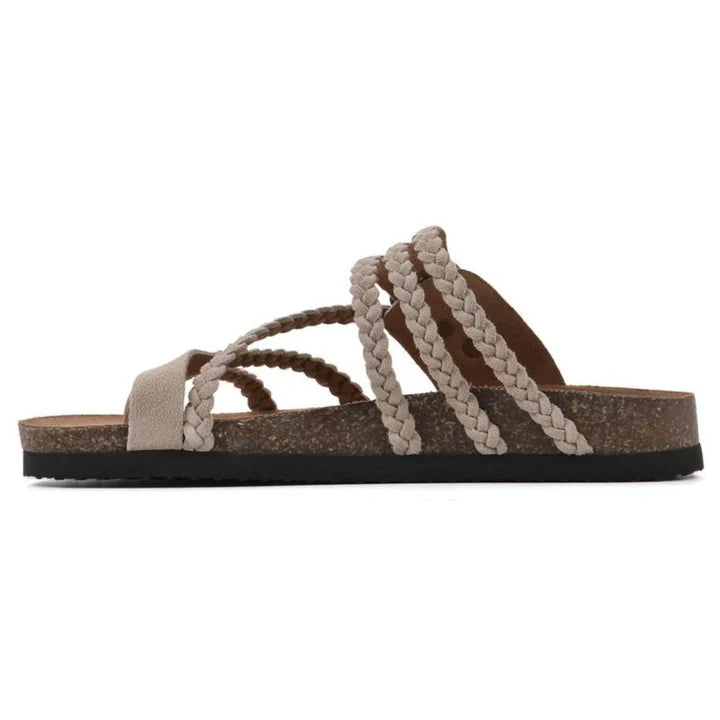 Aurora - Anatomical Braided Cork Sandals