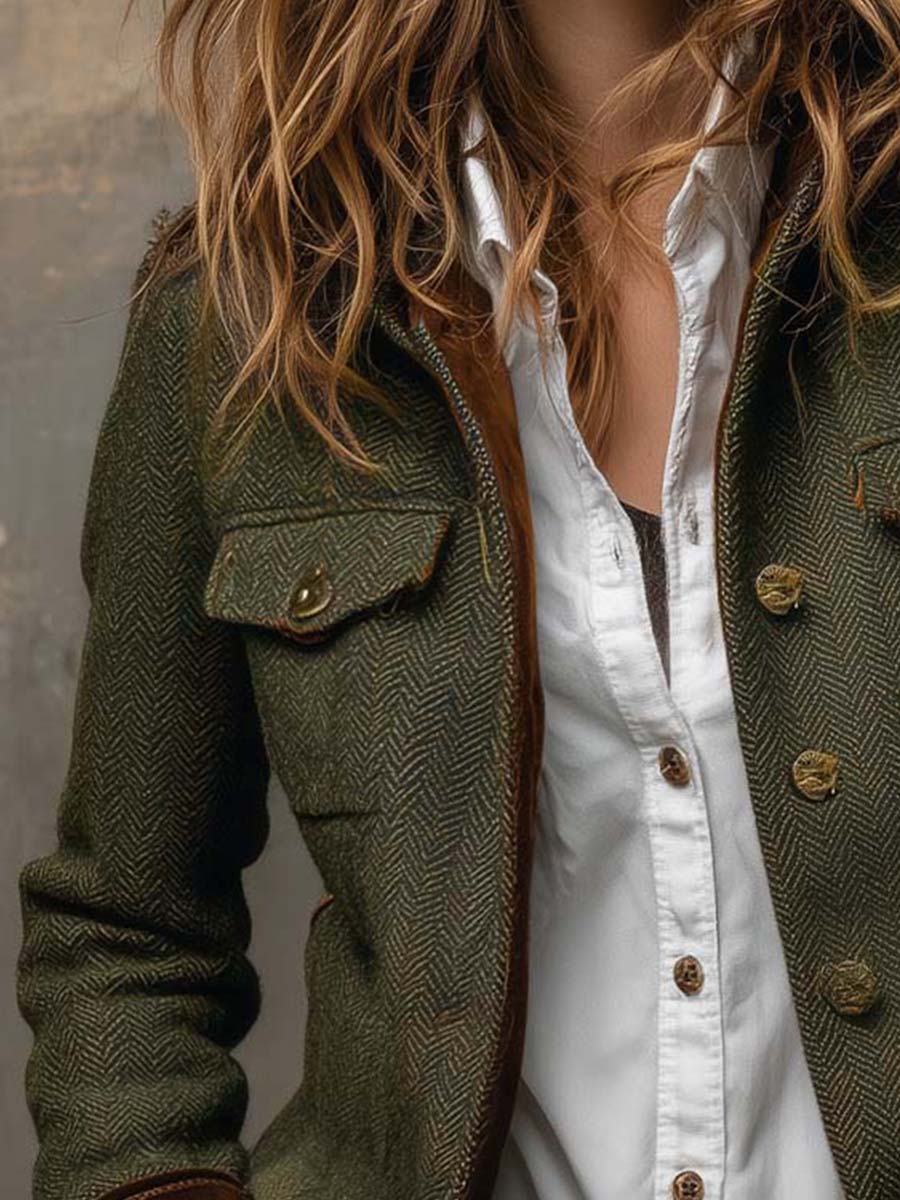 Rachel | Heritage Herringbone Blazer
