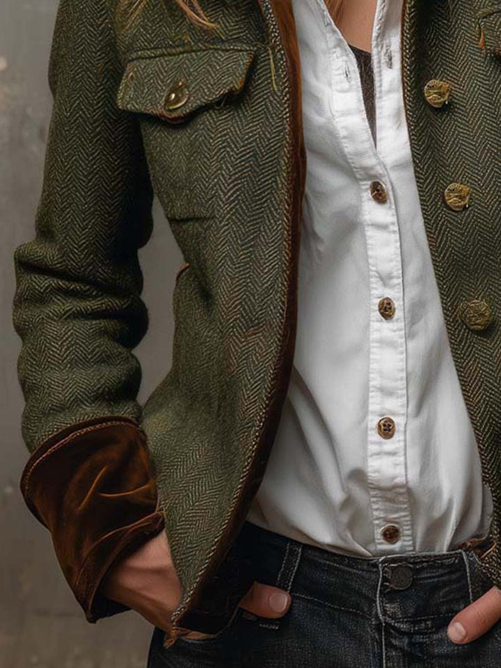 Rachel | Heritage Herringbone Blazer