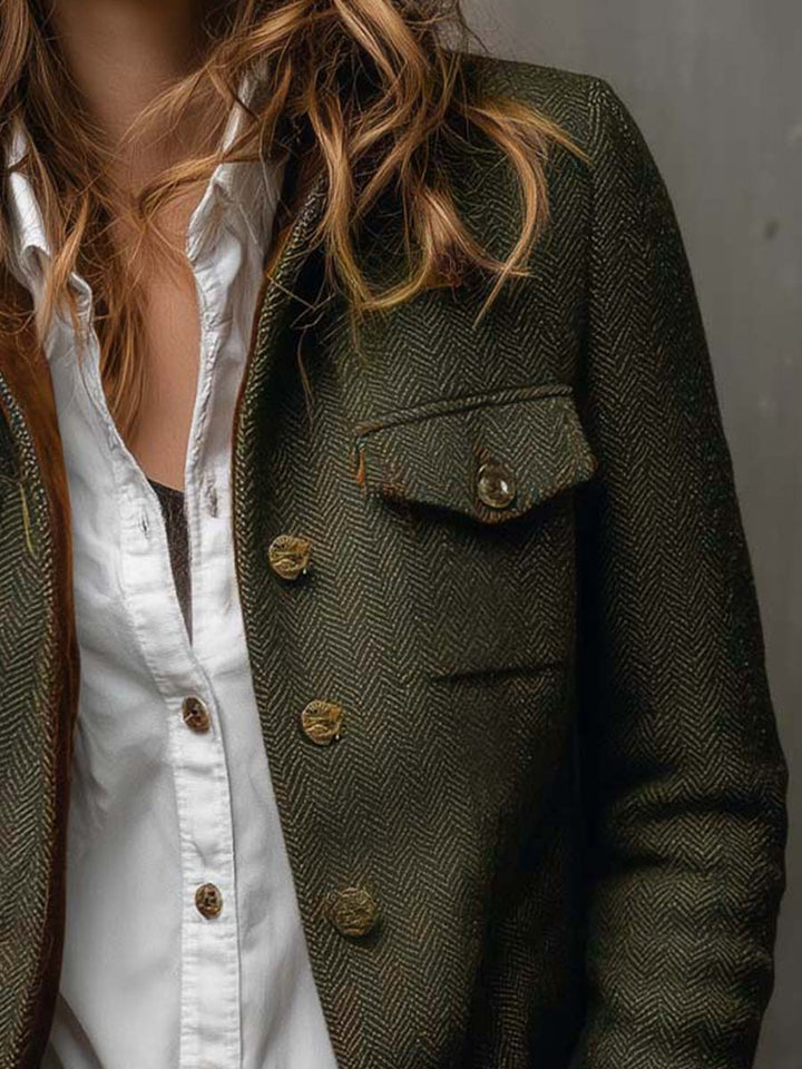 Rachel | Heritage Herringbone Blazer