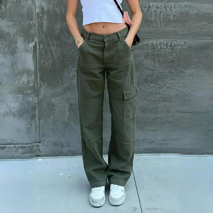 Quinn Cargo Pants in a relaxed fit, featuring a stylish design perfect for effortless chic outfits.   - 3