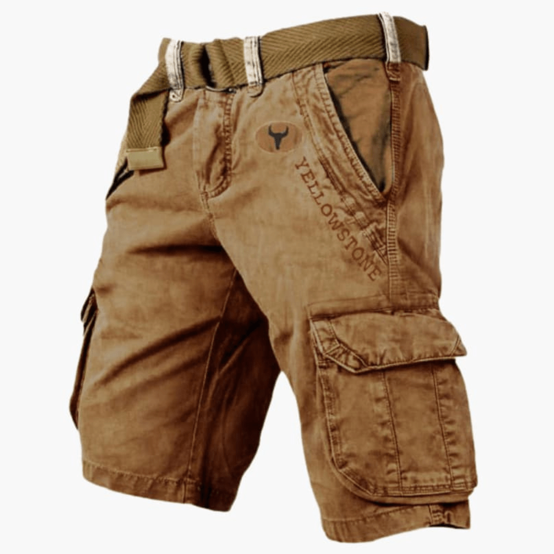 Maverick | Men's Cargo Shorts Comfortable Cotton, Multi-Pocket Design