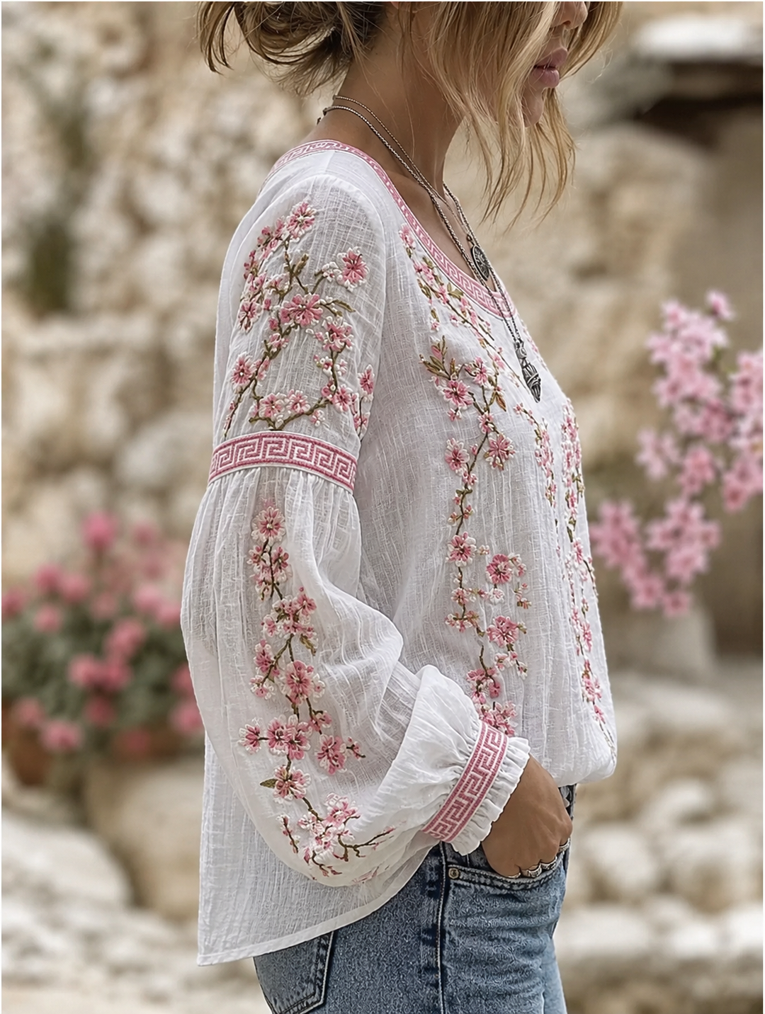 Mary | Floral Blouse