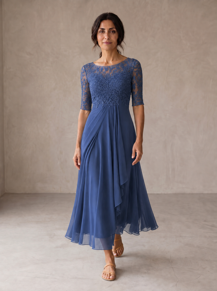 Abella | Lace & Chiffon Dress