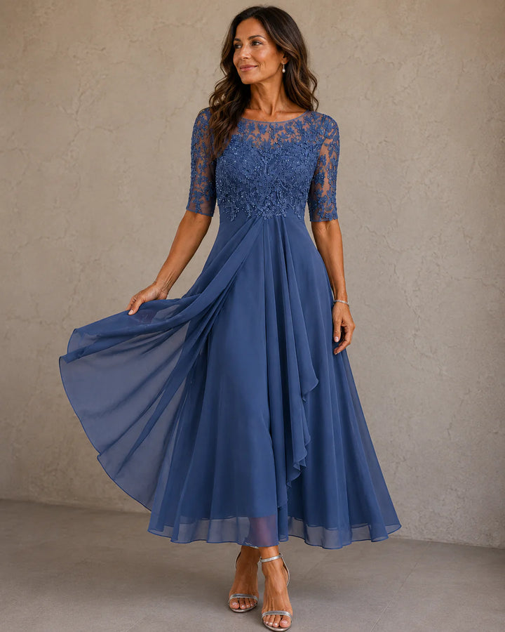 Abella | Lace & Chiffon Dress