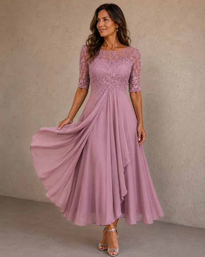 Abella | Lace & Chiffon Dress