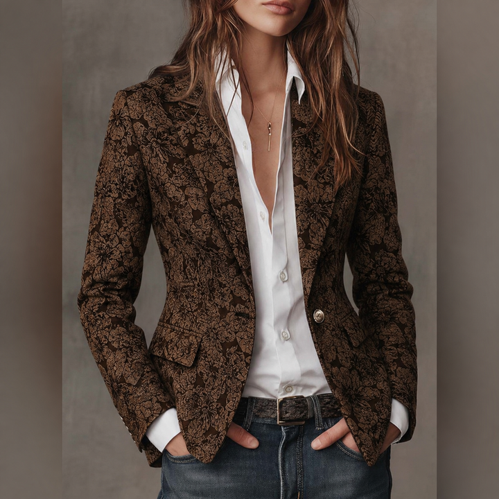 Loretta | Fitted Jacquard Blazer