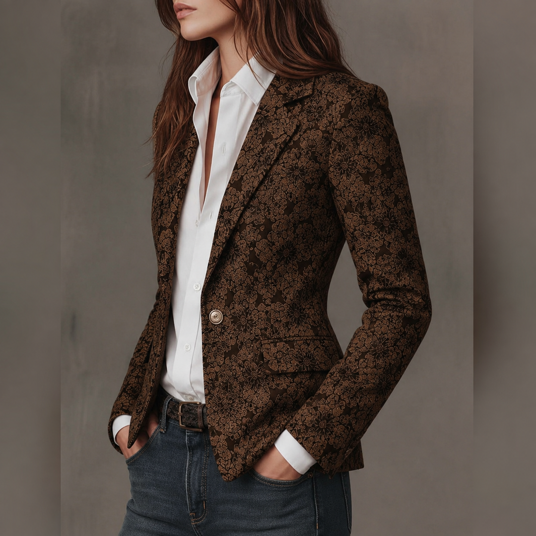Loretta | Fitted Jacquard Blazer
