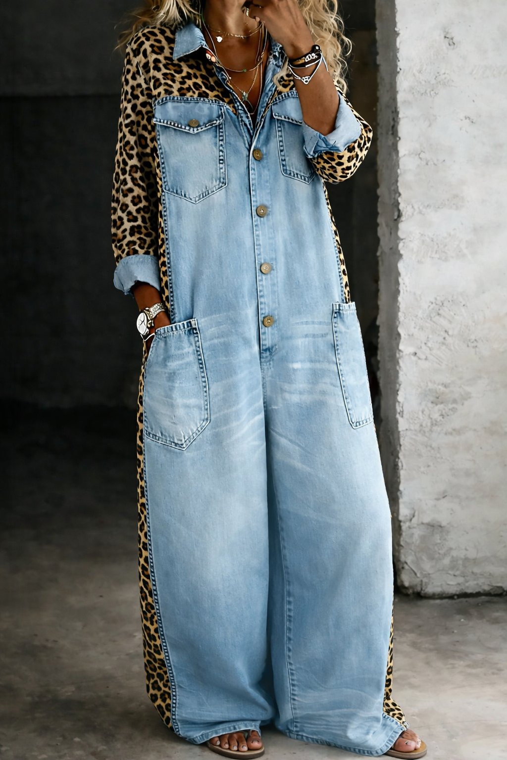 Amanda | Full-Length Denim Jumpsuit