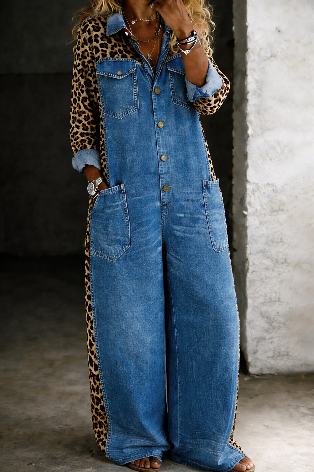 Amanda | Full-Length Denim Jumpsuit