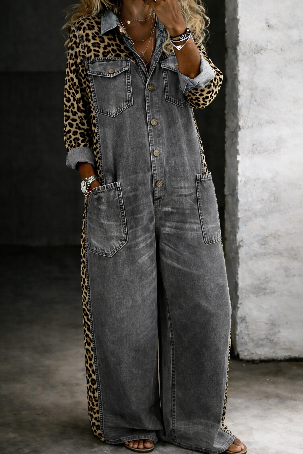 Amanda | Full-Length Denim Jumpsuit