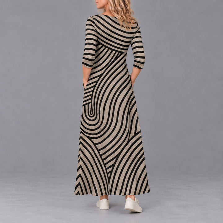 AYLA| Vintage Striped Dress