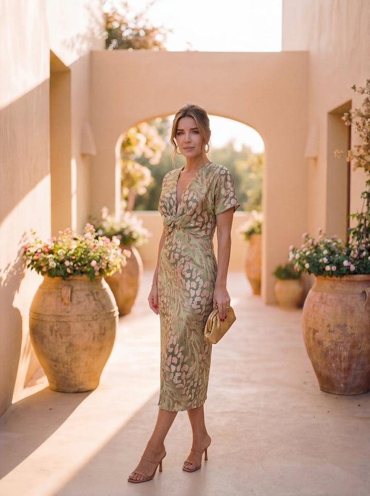 Antonella Elegant Copper Dress
