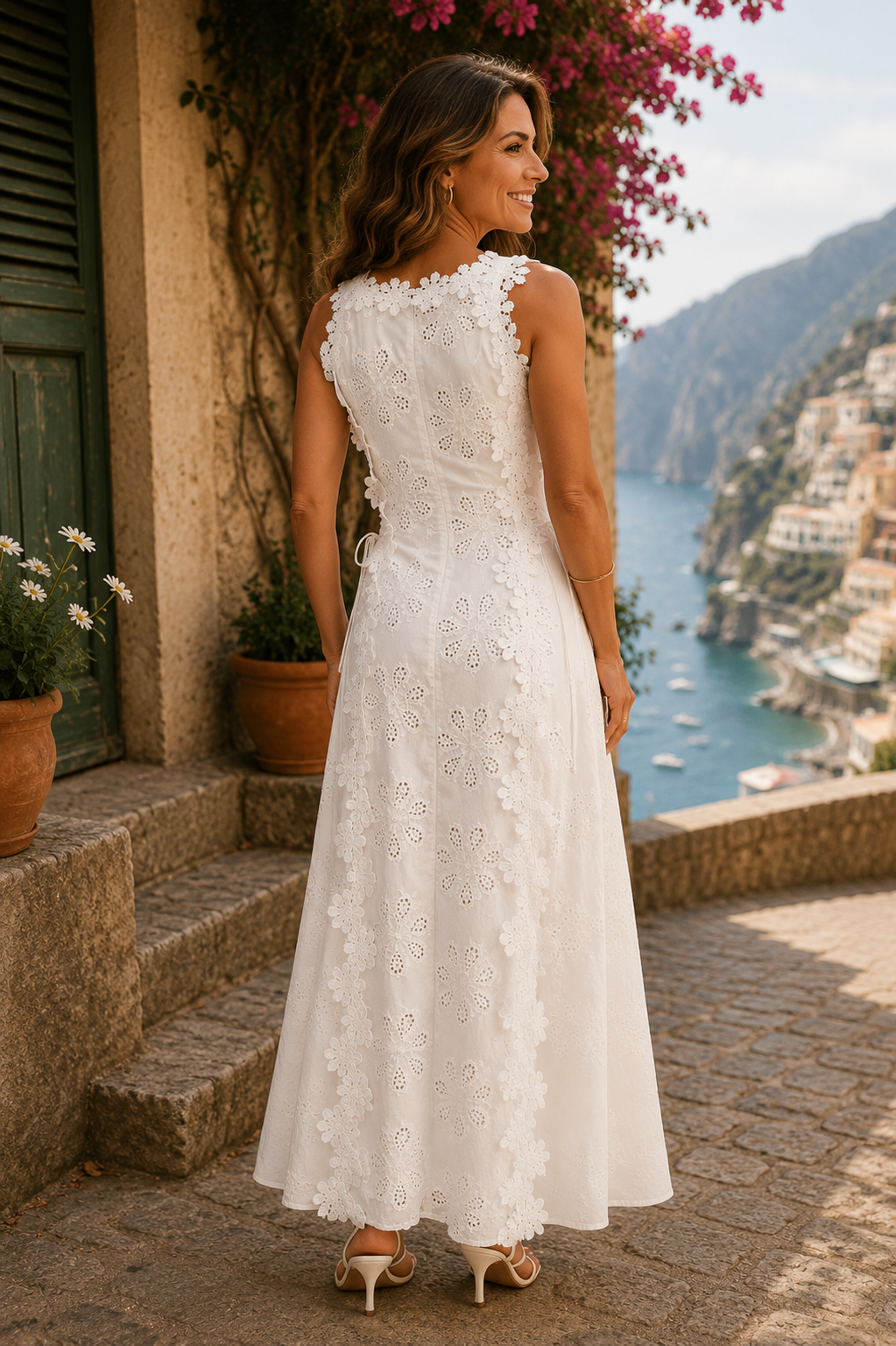 Della Embroidered Maxi Dress