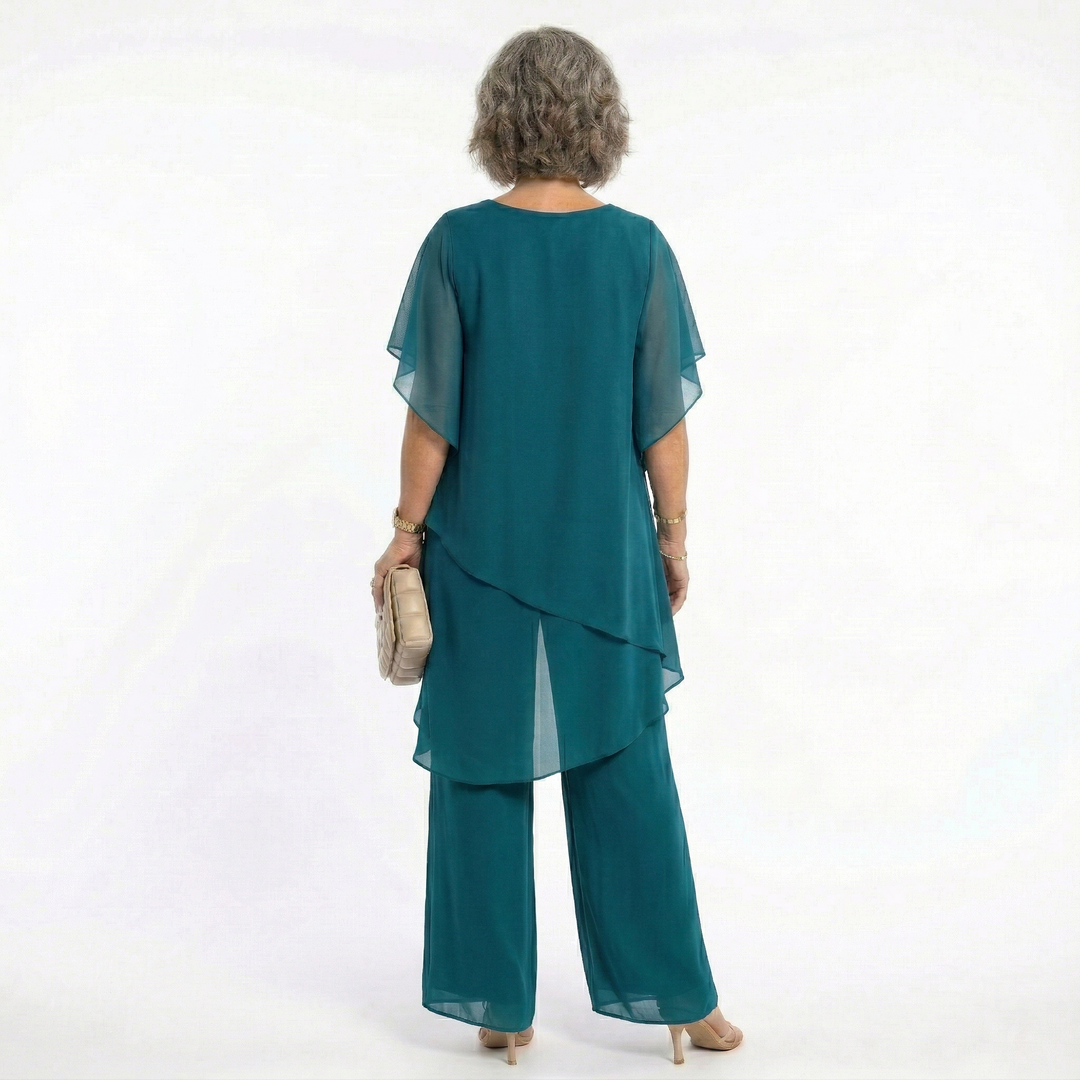 Sharyn | Tiered Tunic & Trouser Set