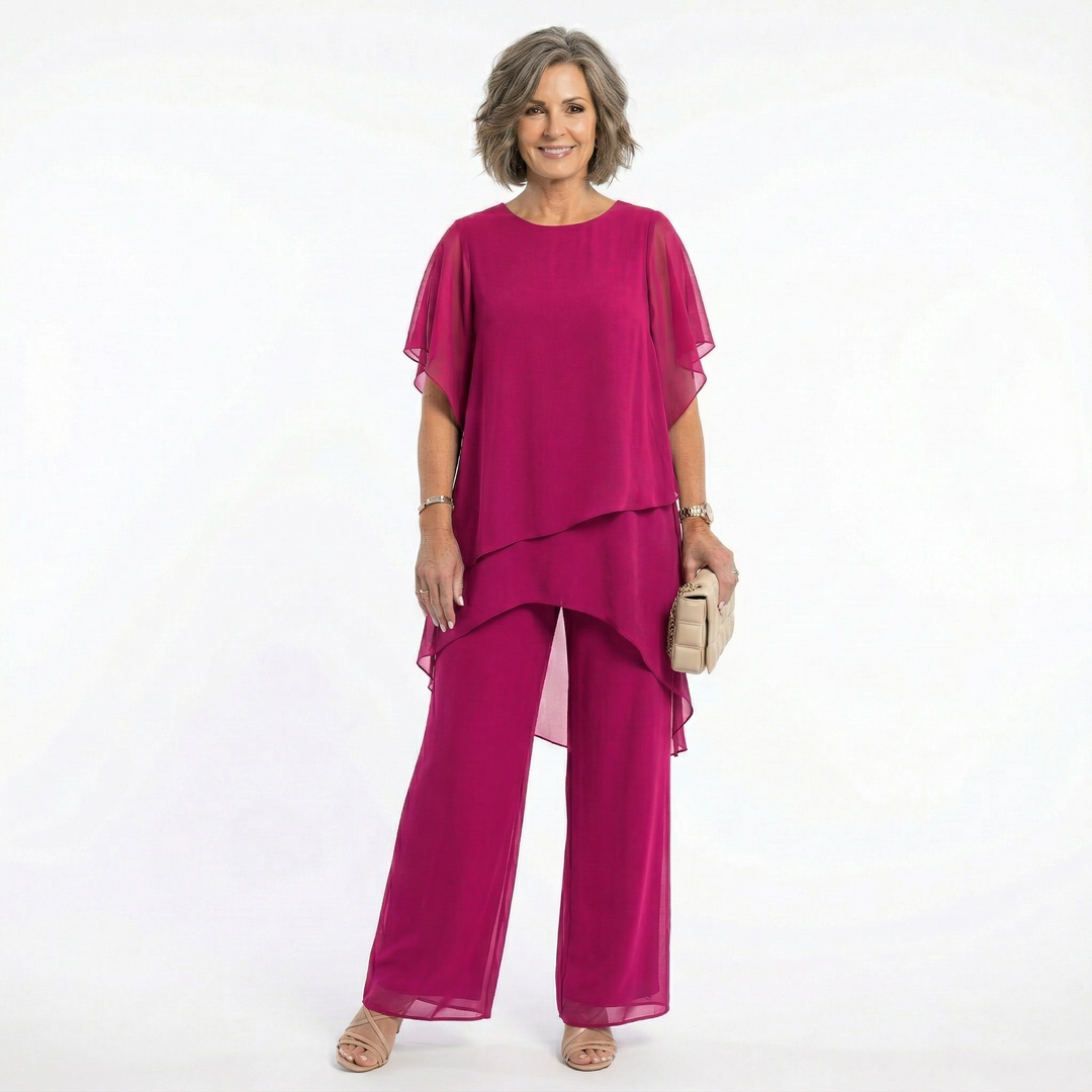 Sharyn | Tiered Tunic & Trouser Set