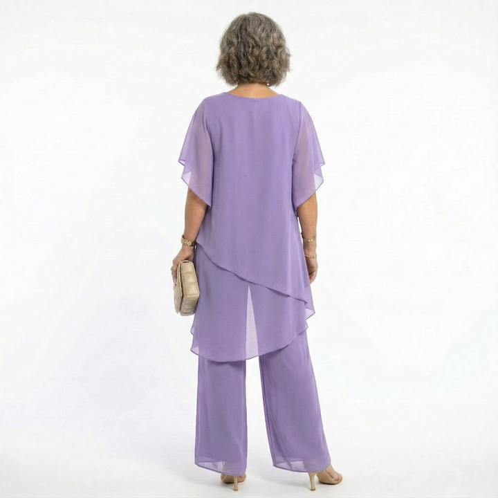 Sharyn | Tiered Tunic & Trouser Set
