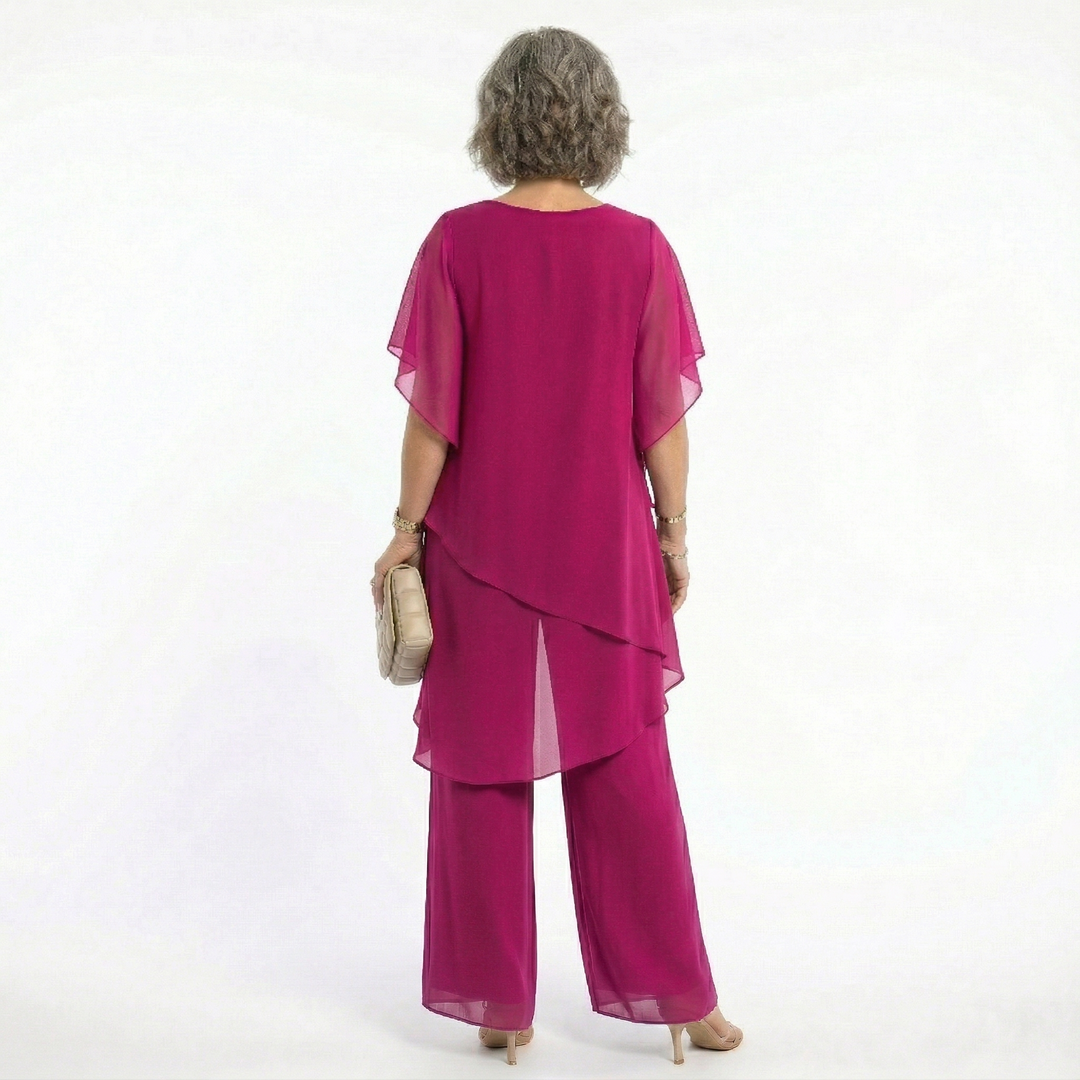 Sharyn | Tiered Tunic & Trouser Set