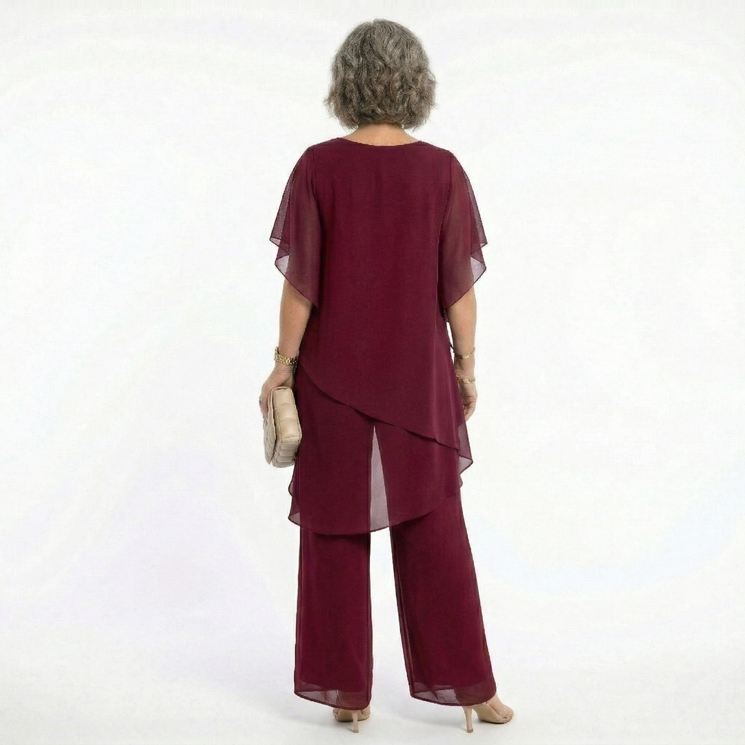 Sharyn | Tiered Tunic & Trouser Set