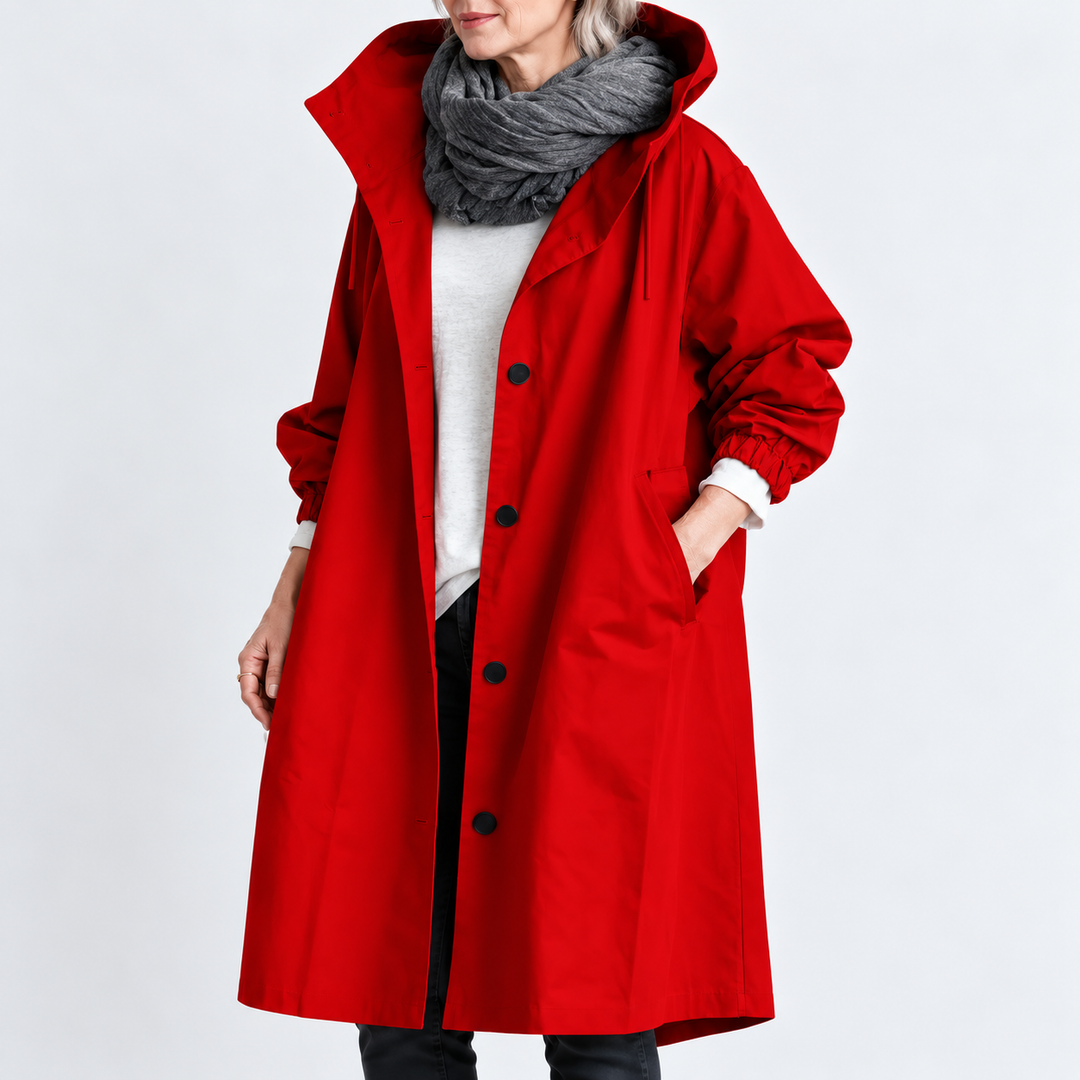 Kathryn | Hooded Longline Trench Coat