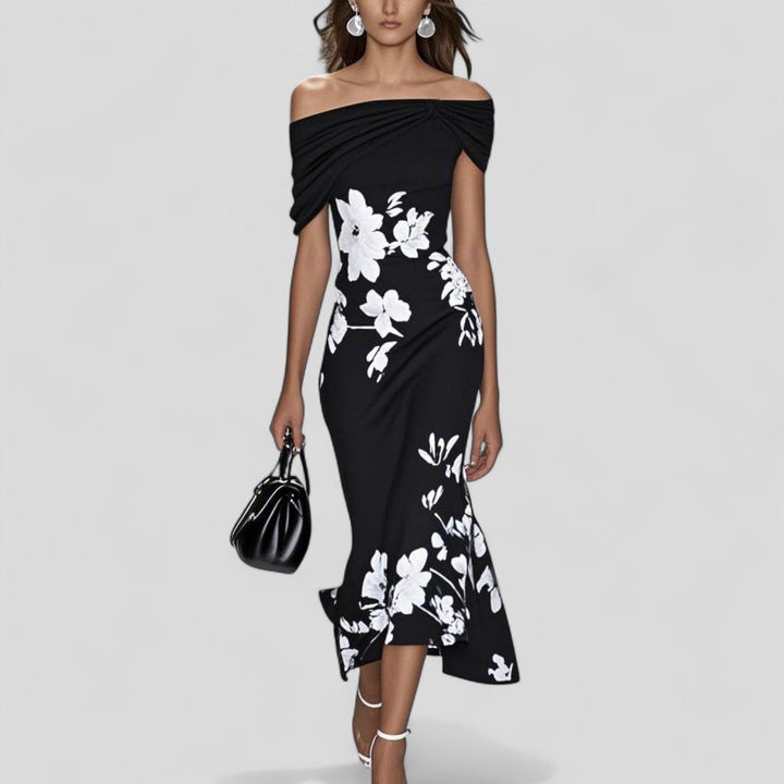 Ivy Midi Dress | Soft Fabric, Elegant Statement Print, Perfect for Wedding Guest and Summer Events - 3