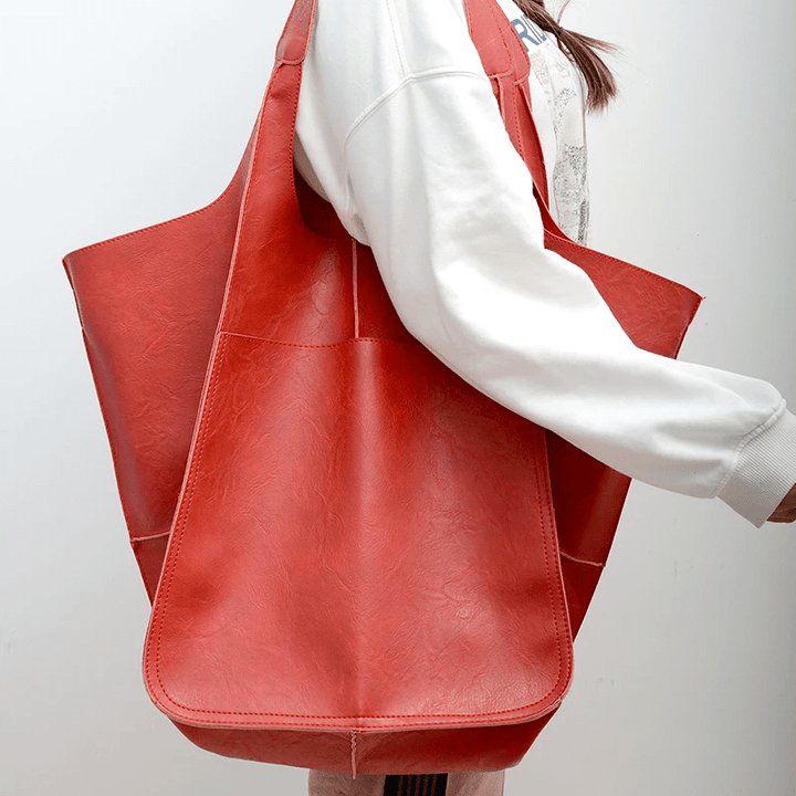 Mira Slouchy Tote Bag featuring a soft texture and spacious design, perfect for everyday use and stylish outings. - 3