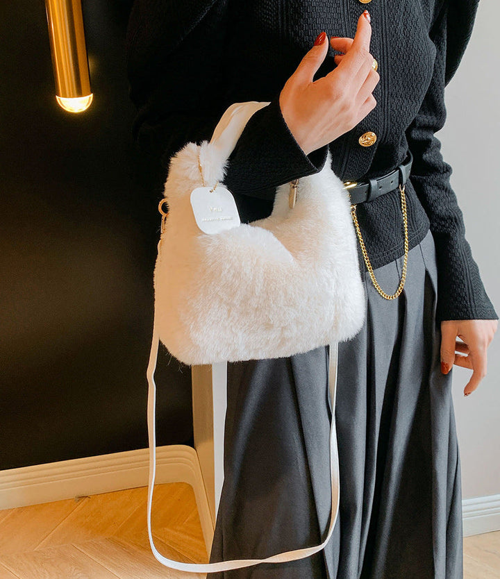Nova | Plush Faux Fur Shoulder Bag
