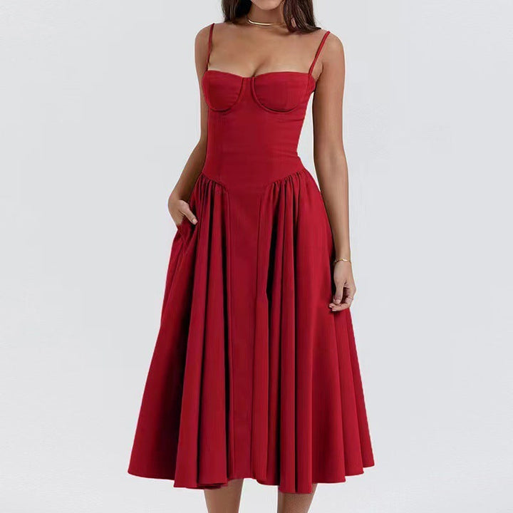 Roma Corset Dress - Red