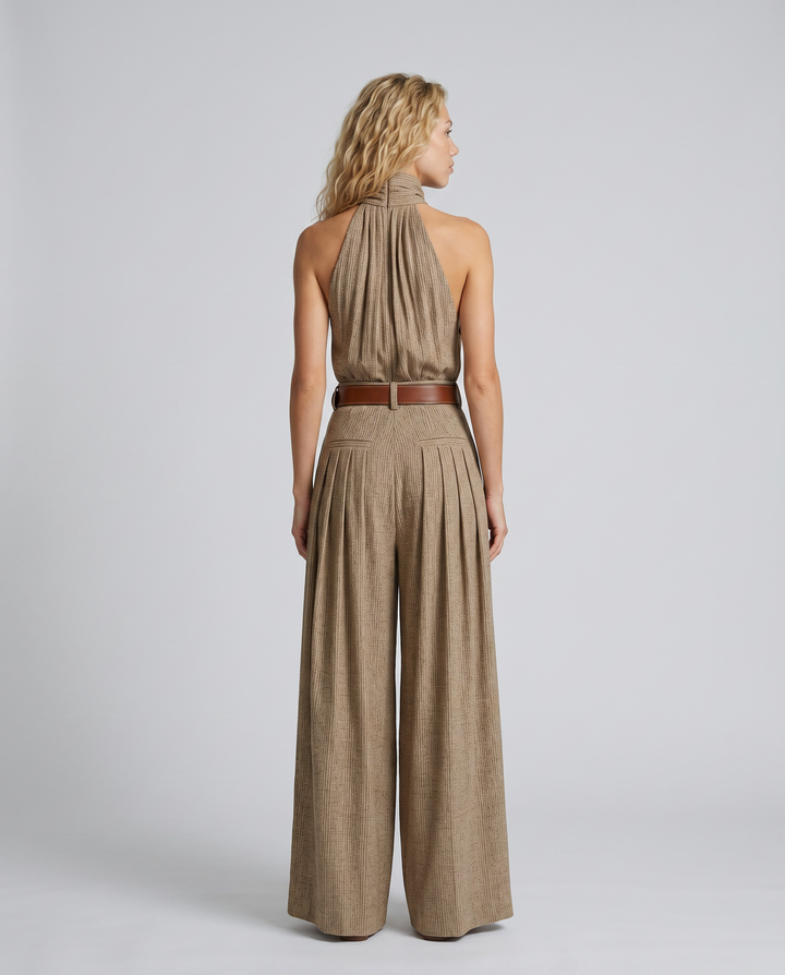 Kelsey | Halter-Neck Wide-Leg Jumpsuit