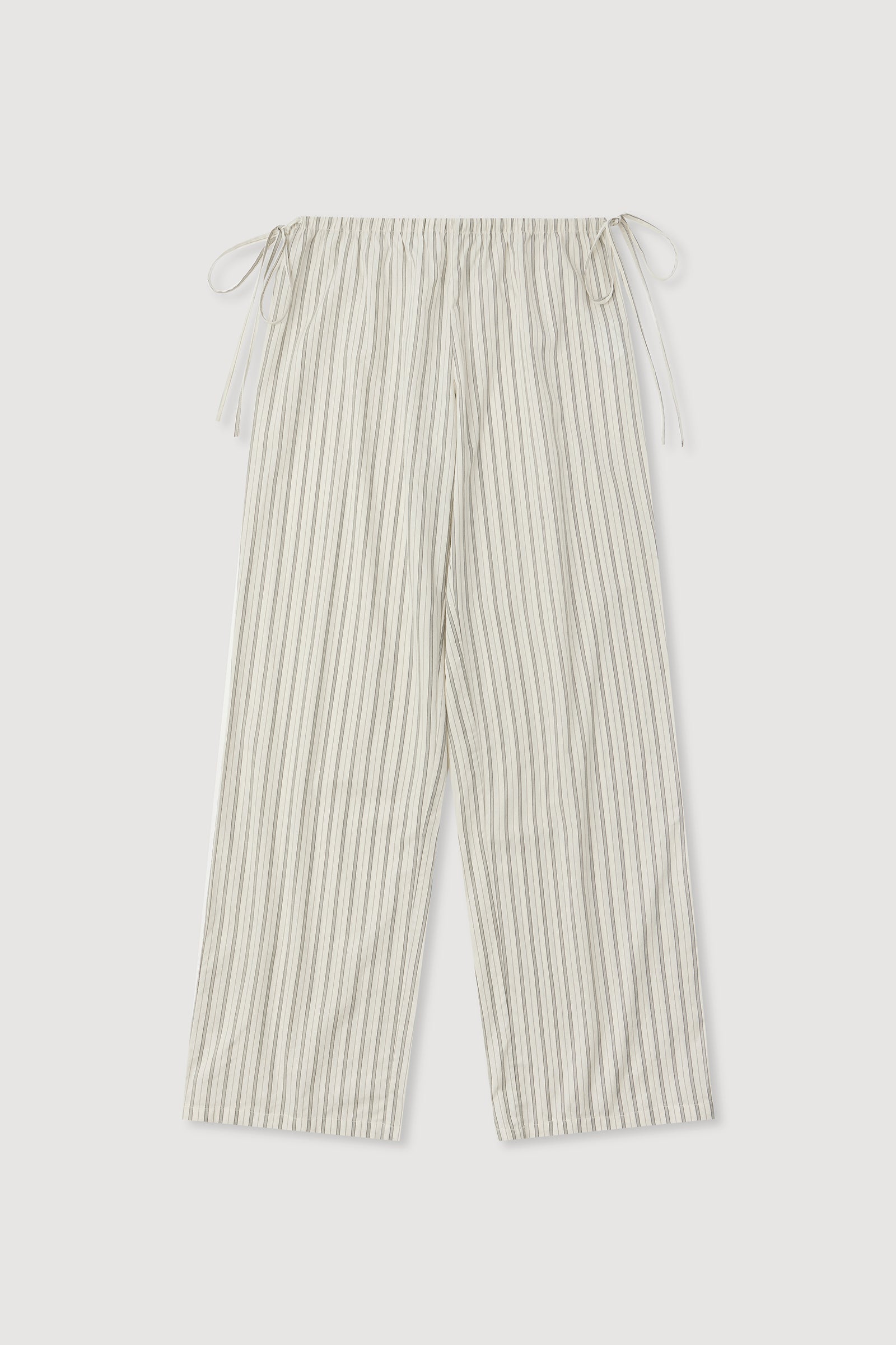 Riva Stripe Pants | Low-Rise Cotton, Elastic Waistband – Mira Montréal