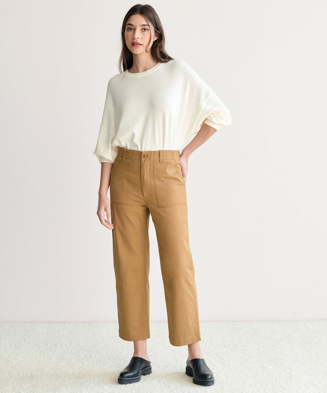 Rylan Trousers | Lightweight Twill, Fitted Silhouette