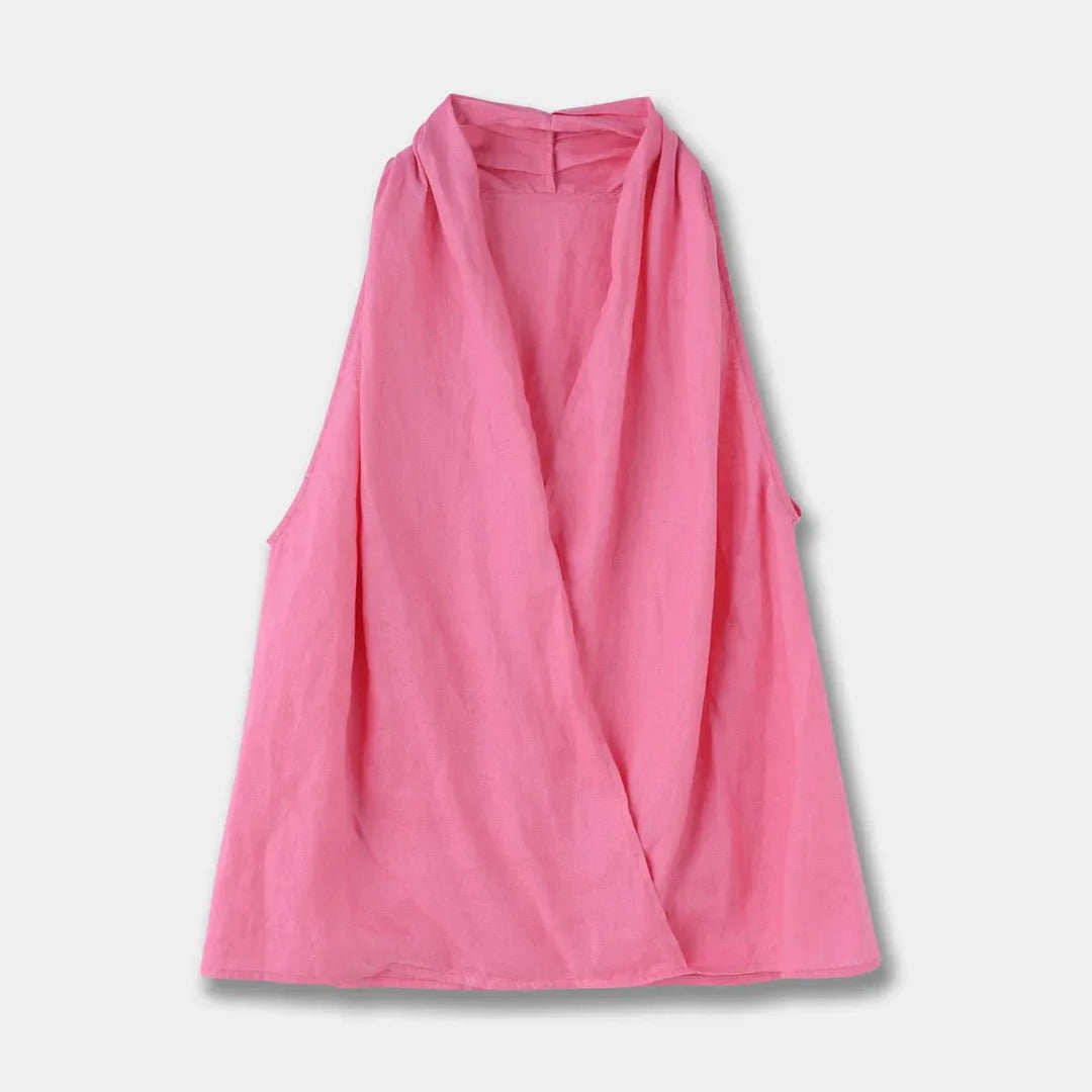 Valienne | Drape Linen Vest
