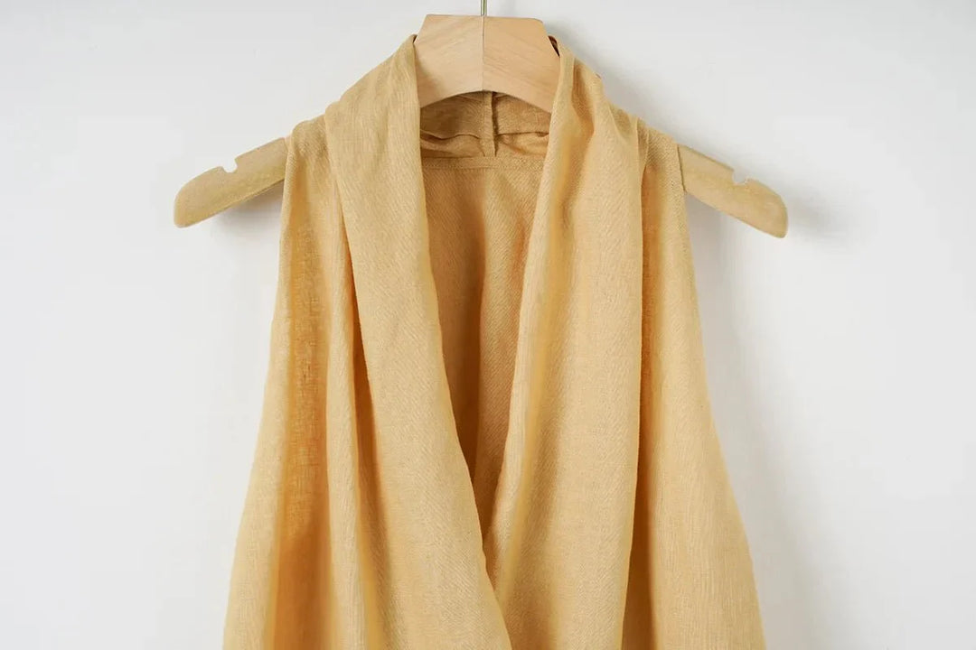 Valienne | Drape Linen Vest