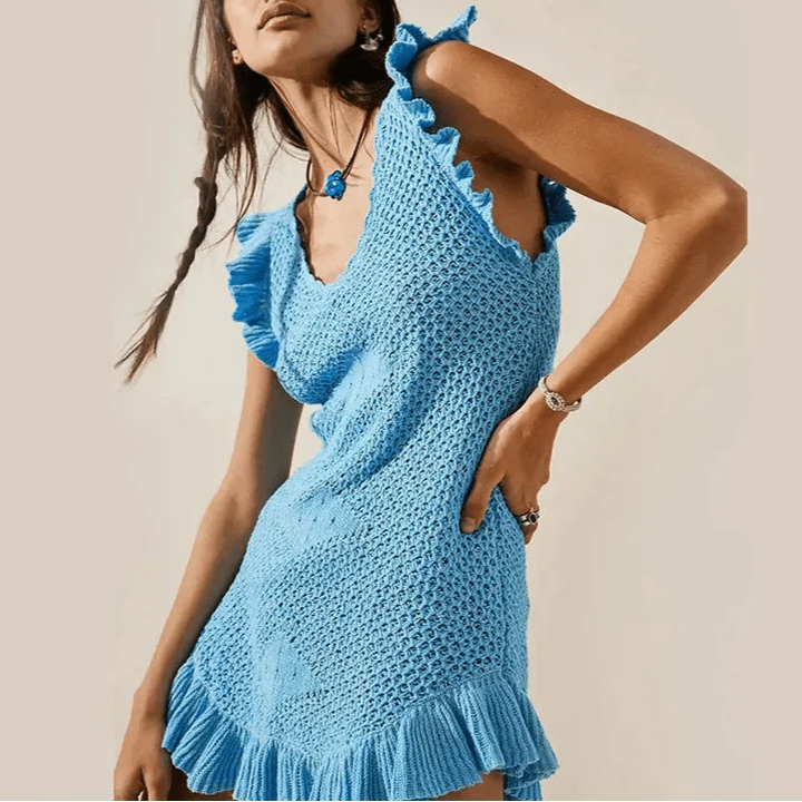 Maribelle | Crochet Beach Mini Dress