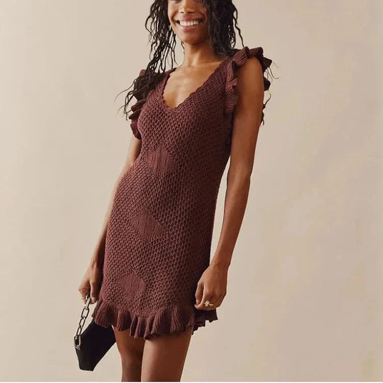 Maribelle | Crochet Beach Mini Dress