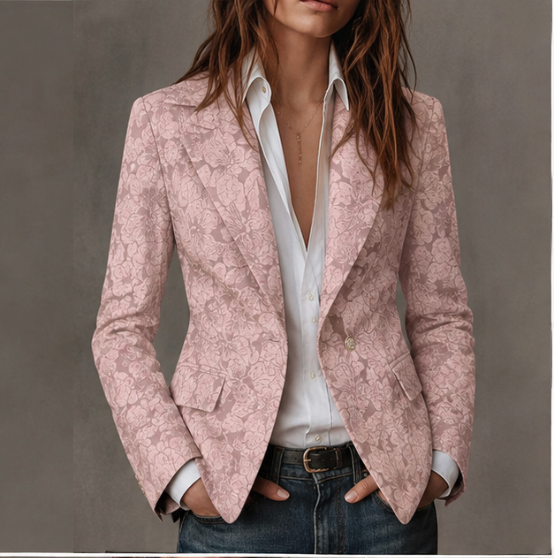 Loretta | Fitted Jacquard Blazer
