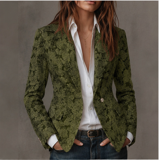 Loretta | Fitted Jacquard Blazer