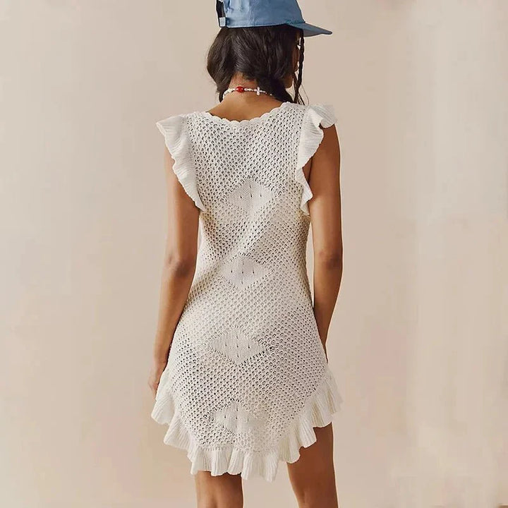 Maribelle | Crochet Beach Mini Dress