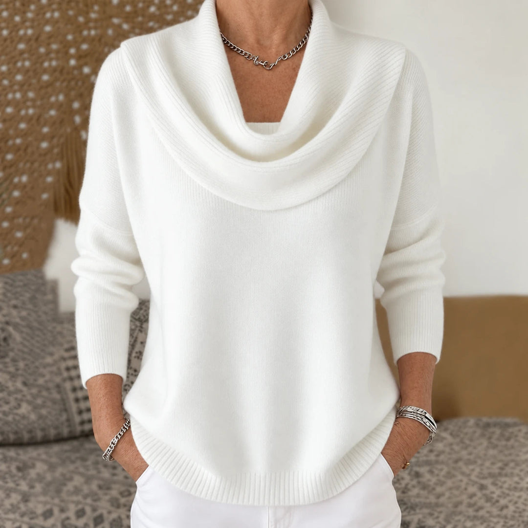 Vionne | Draped Collar Sweater