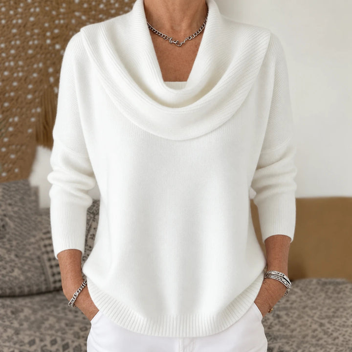 Vionne | Draped Collar Sweater