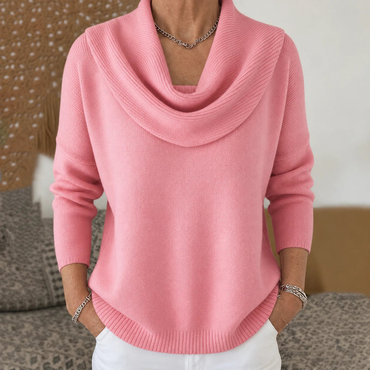 Vionne | Draped Collar Sweater