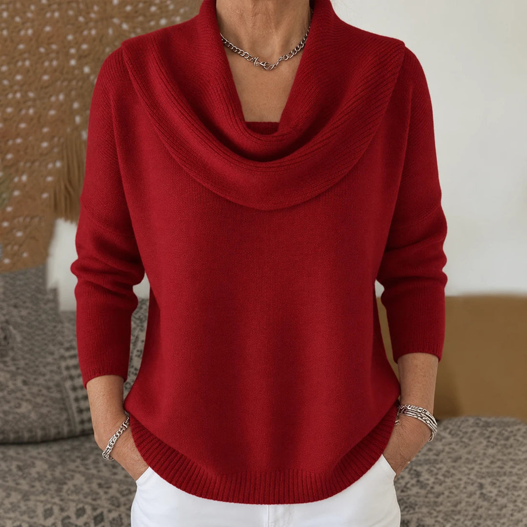 Vionne | Draped Collar Sweater